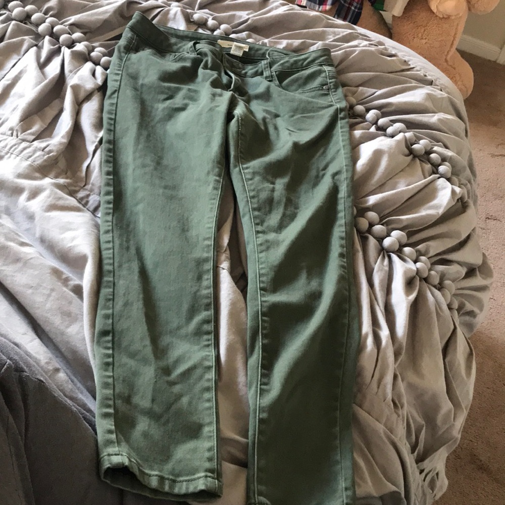 Green pants